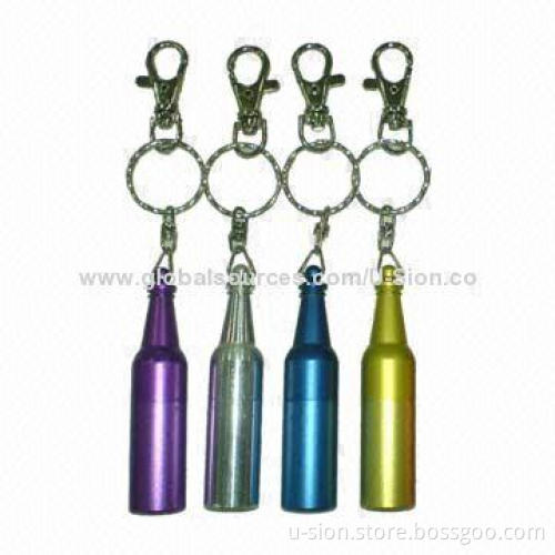 OEM wine/burgundy/champagne bottle shape USB flash drive with keychain